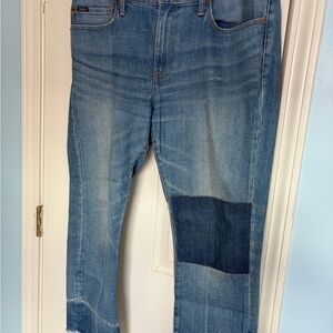 Ralph Lauren Men's Distressed Blue Jeans